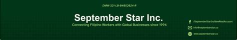 september star inc|September STAR INC. .